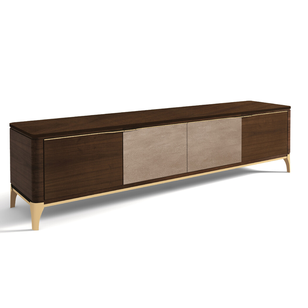 MUEBLE TV (Tapa Madera & Frente Piel)